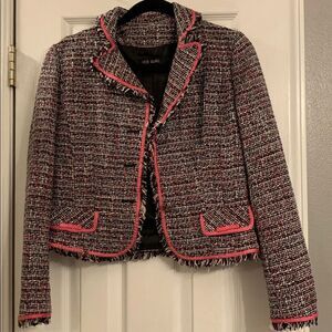 Ice Girl Pink And Black Tweed Jacket Size 9
